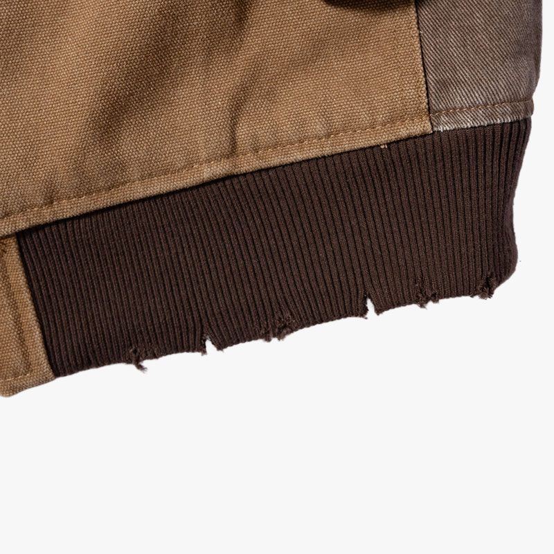 PATCHWORK DUCK HOODIE -2.COLOR-