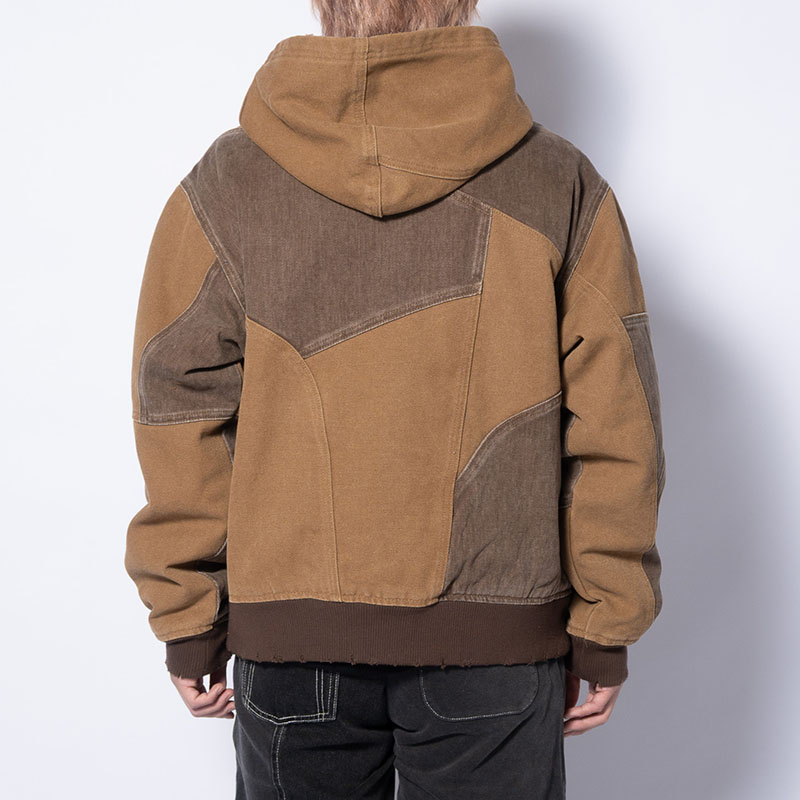 PATCHWORK DUCK HOODIE -2.COLOR-
