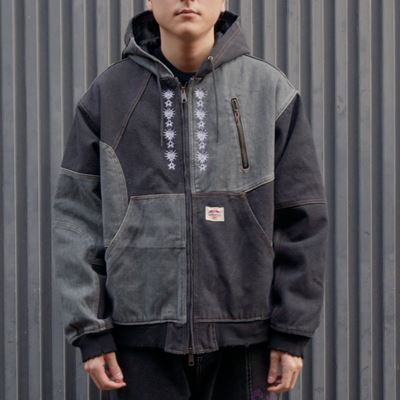 PATCHWORK DUCK HOODIE -2.COLOR-