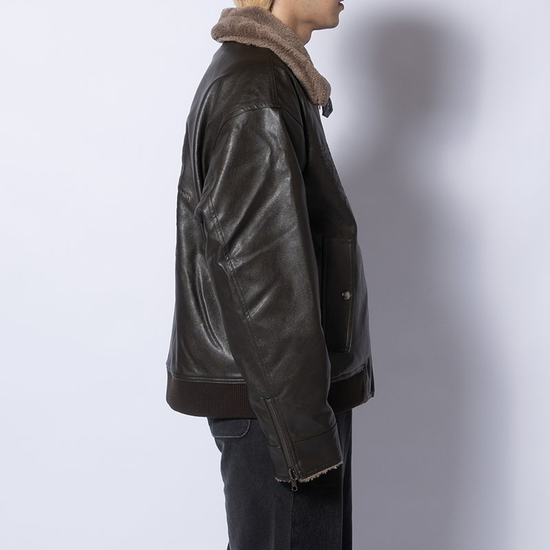 REVERSIBLE FAKE MOUTON -3.COLOR-