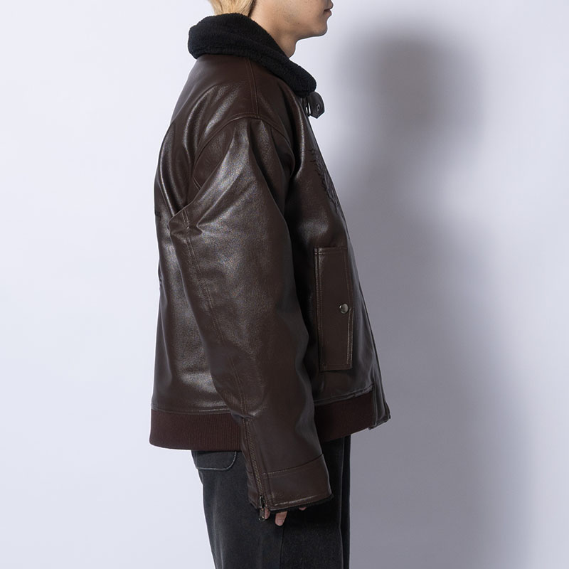 REVERSIBLE FAKE MOUTON -3.COLOR-