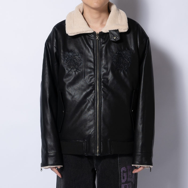 REVERSIBLE FAKE MOUTON -3.COLOR-