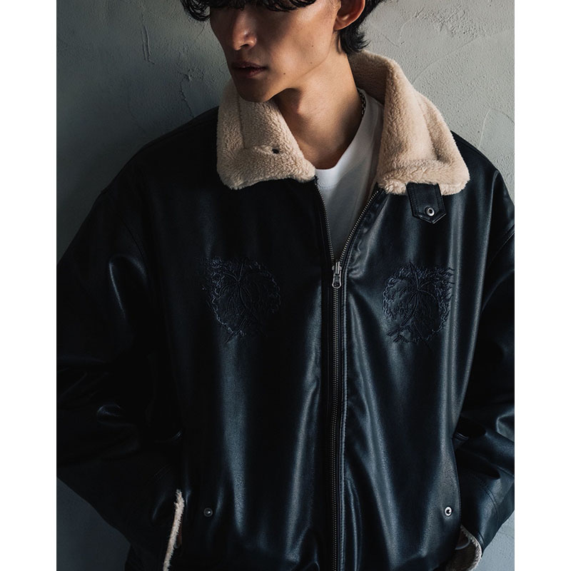 REVERSIBLE FAKE MOUTON -3.COLOR-