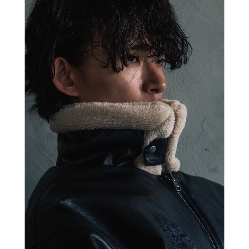 REVERSIBLE FAKE MOUTON -3.COLOR-