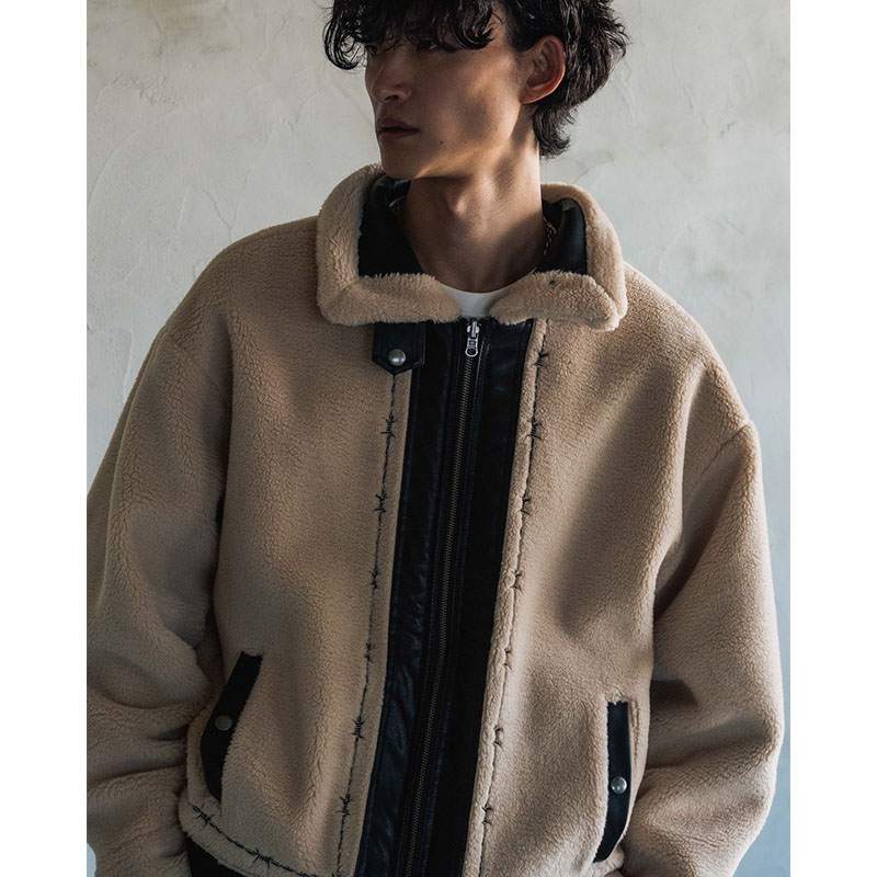 REVERSIBLE FAKE MOUTON -3.COLOR-