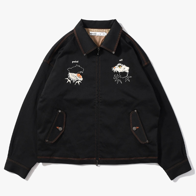 MISSING TIGER MOLESKIN JACKET -3.COLOR-(BLACK)