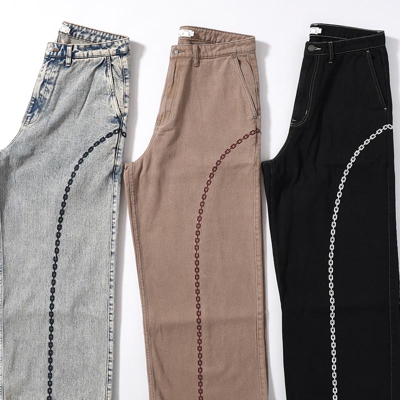 CHAIN WIDE PANTS -3.COLOR-