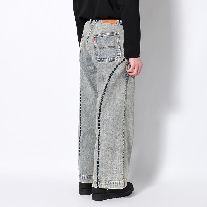 CHAIN WIDE PANTS -3.COLOR-