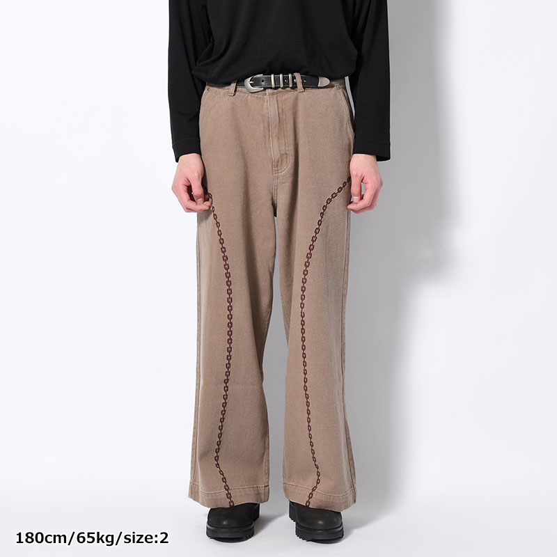 CHAIN WIDE PANTS -3.COLOR-