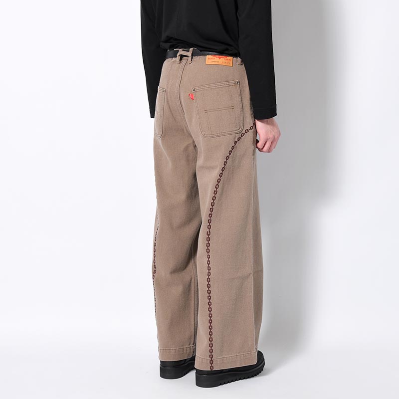 CHAIN WIDE PANTS -3.COLOR-