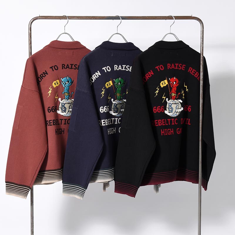 SOUVENIR DEVIL ZIP KNIT -3.COLOR-