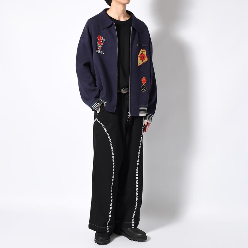 SOUVENIR DEVIL ZIP KNIT -3.COLOR-