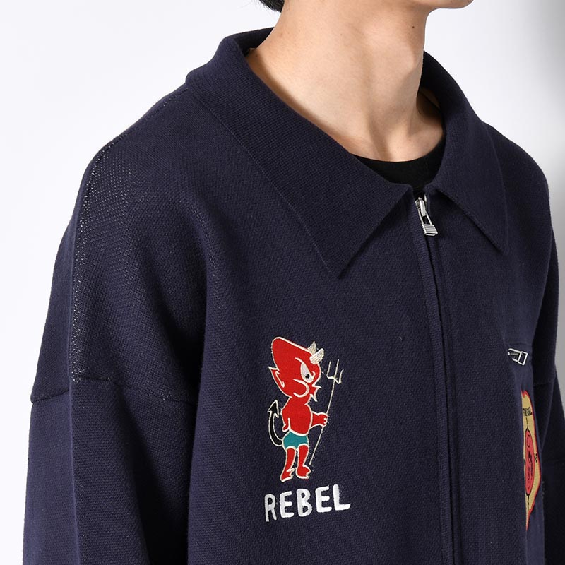 SOUVENIR DEVIL ZIP KNIT -3.COLOR-