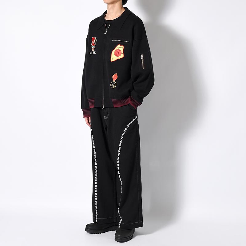 SOUVENIR DEVIL ZIP KNIT -3.COLOR-