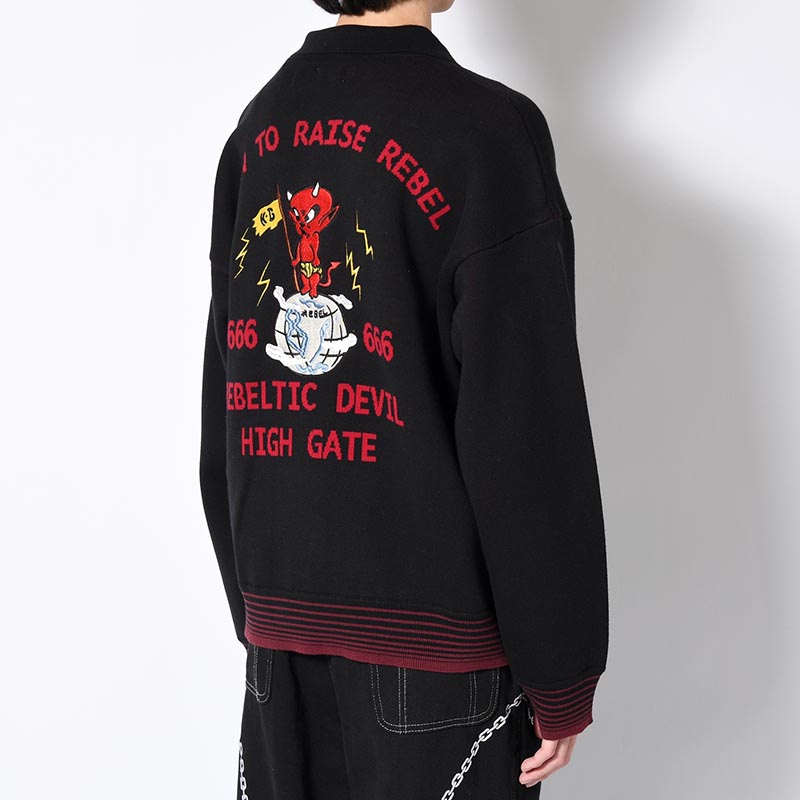 SOUVENIR DEVIL ZIP KNIT -3.COLOR-