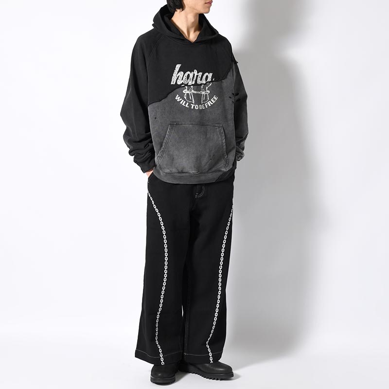 DISTORTED DOCKING HOODIE -2.COLOR-