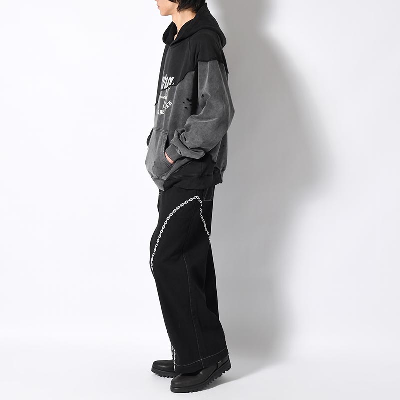 DISTORTED DOCKING HOODIE -2.COLOR-