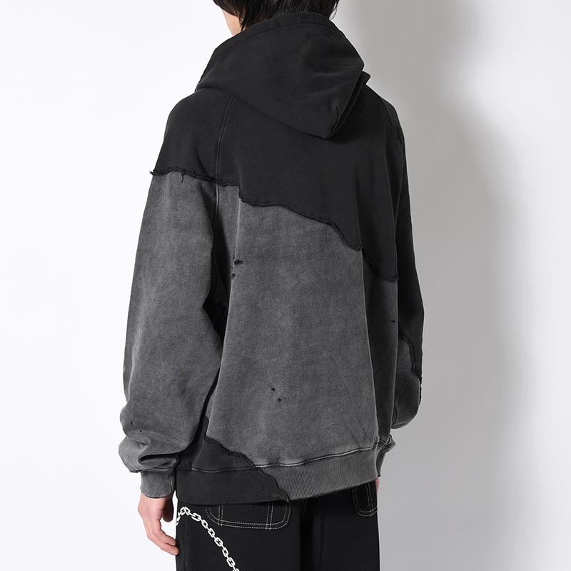 DISTORTED DOCKING HOODIE -2.COLOR-