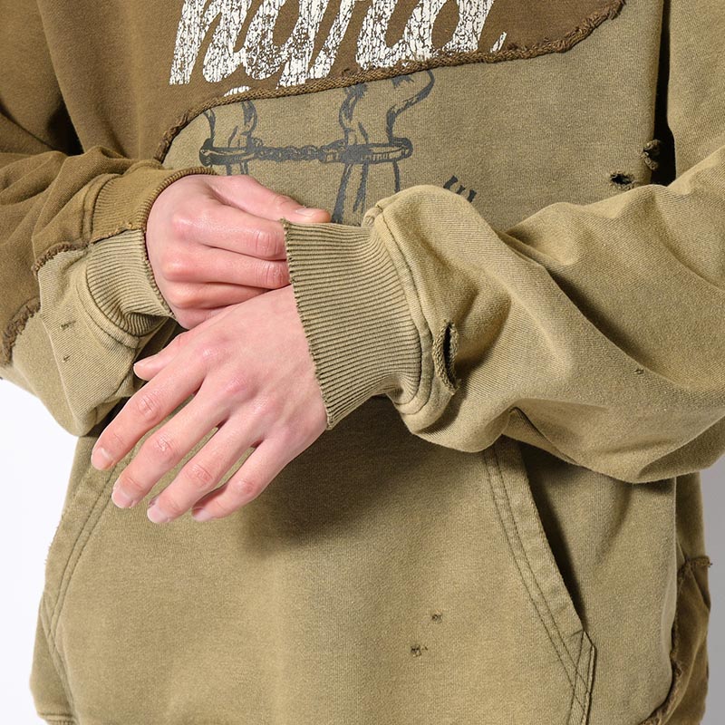 DISTORTED DOCKING HOODIE -2.COLOR-