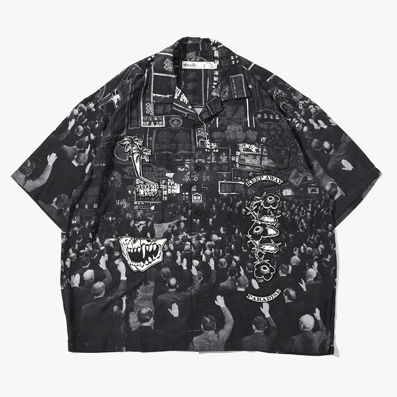CHAOS RESORT SHIRT -3.COLOR-(BLACK)