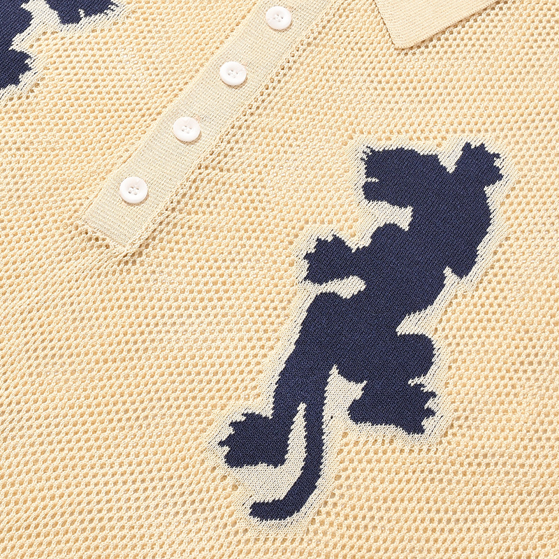 PANTHER MESH KNIT POLO -3.COLOR-