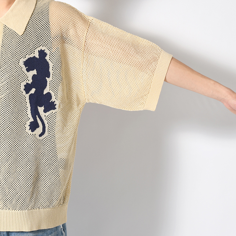 PANTHER MESH KNIT POLO -3.COLOR-