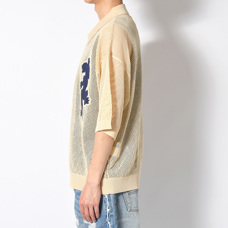 PANTHER MESH KNIT POLO -3.COLOR-