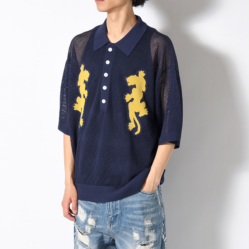 PANTHER MESH KNIT POLO -3.COLOR-