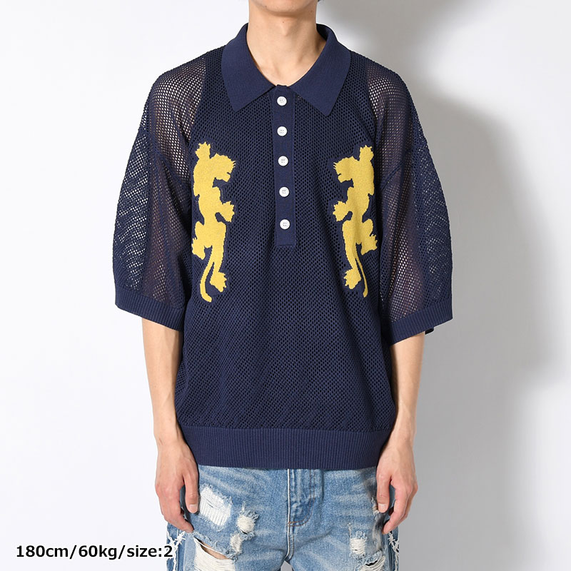 PANTHER MESH KNIT POLO -3.COLOR-