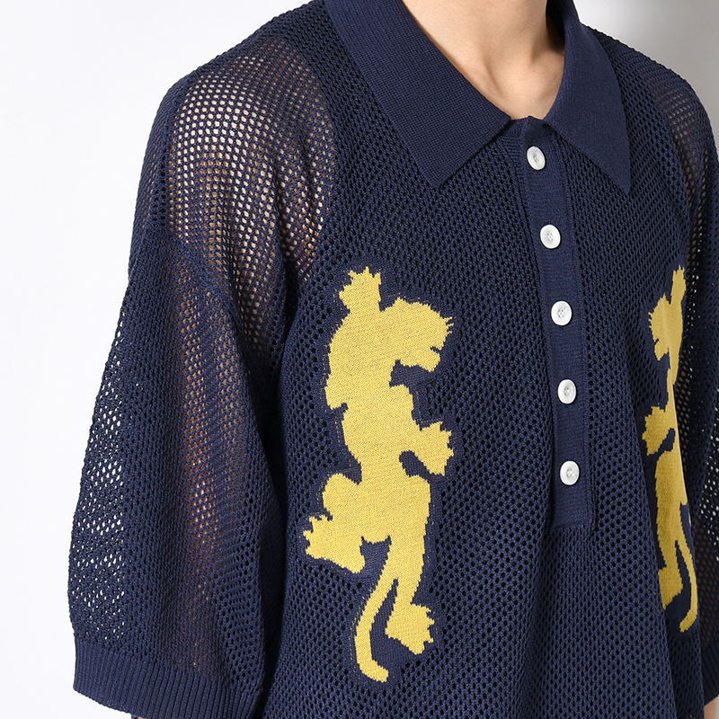 PANTHER MESH KNIT POLO -3.COLOR-