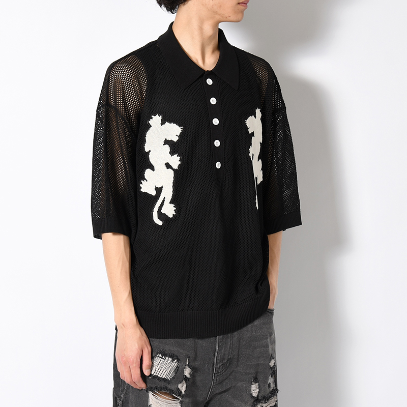 PANTHER MESH KNIT POLO -3.COLOR-