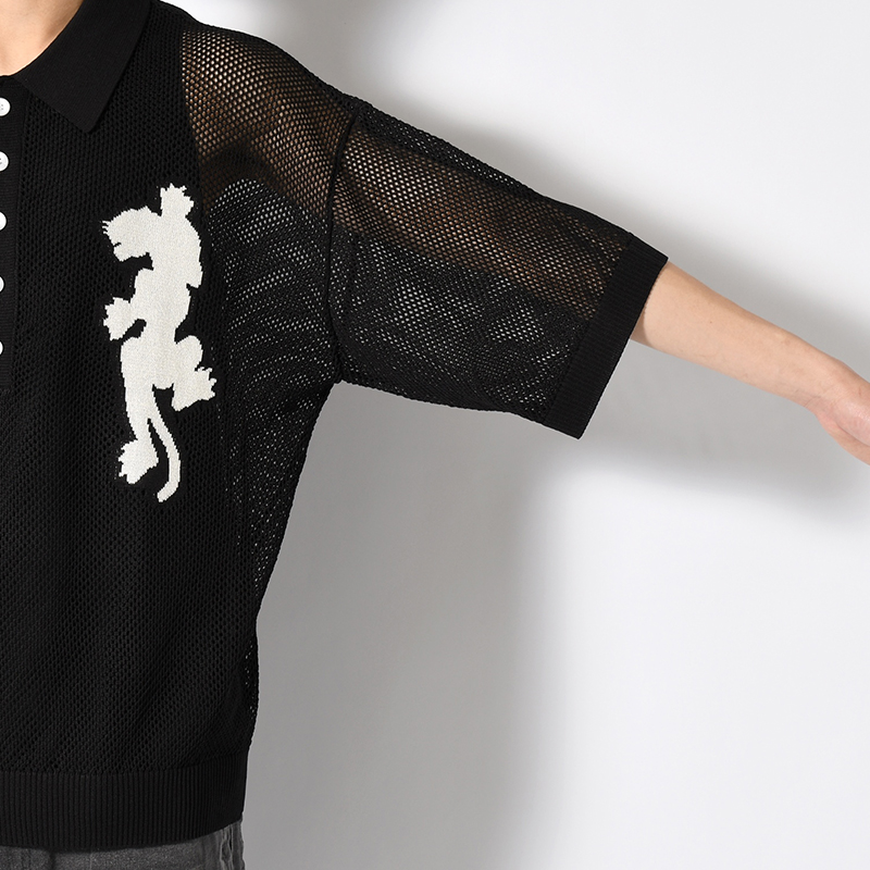 PANTHER MESH KNIT POLO -3.COLOR-