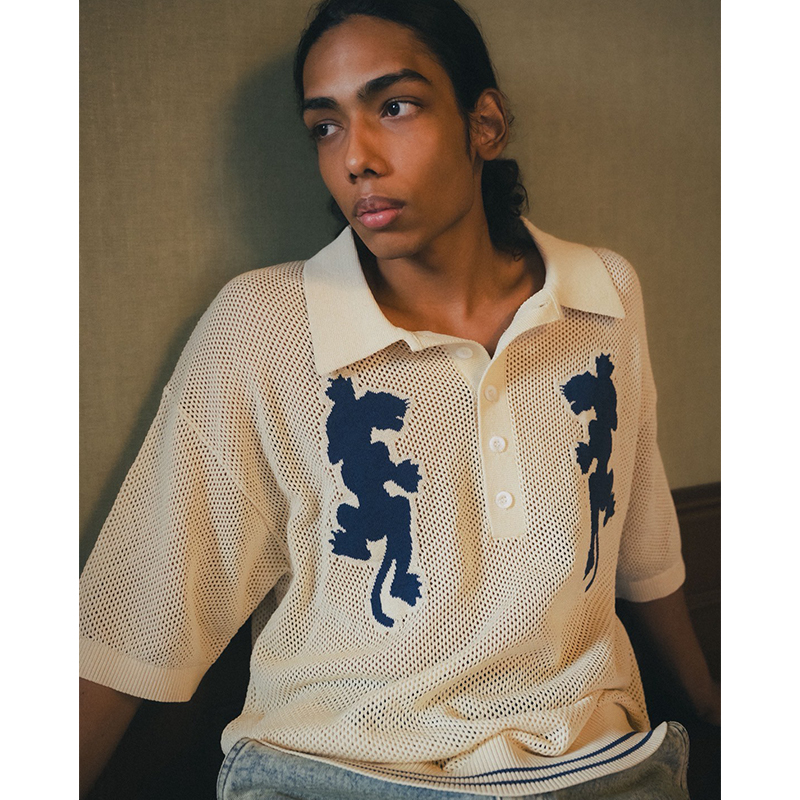 PANTHER MESH KNIT POLO -3.COLOR-