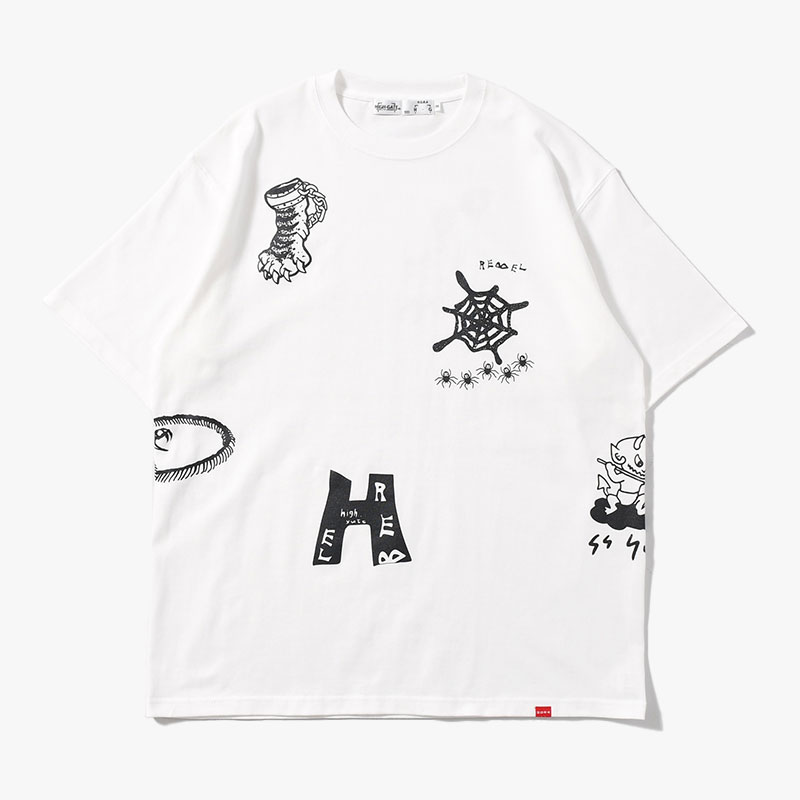 DOODLE TEE -2.COLOR-(WHITE)