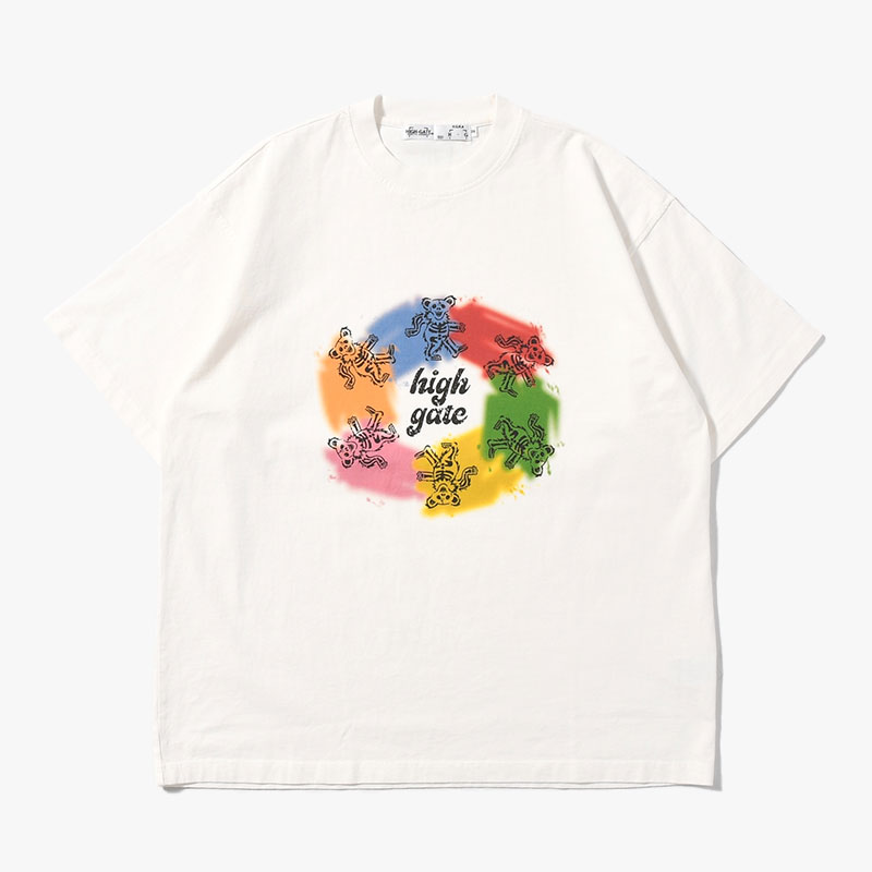 SKULL BEAR TEE -3.COLOR-(WHITE)