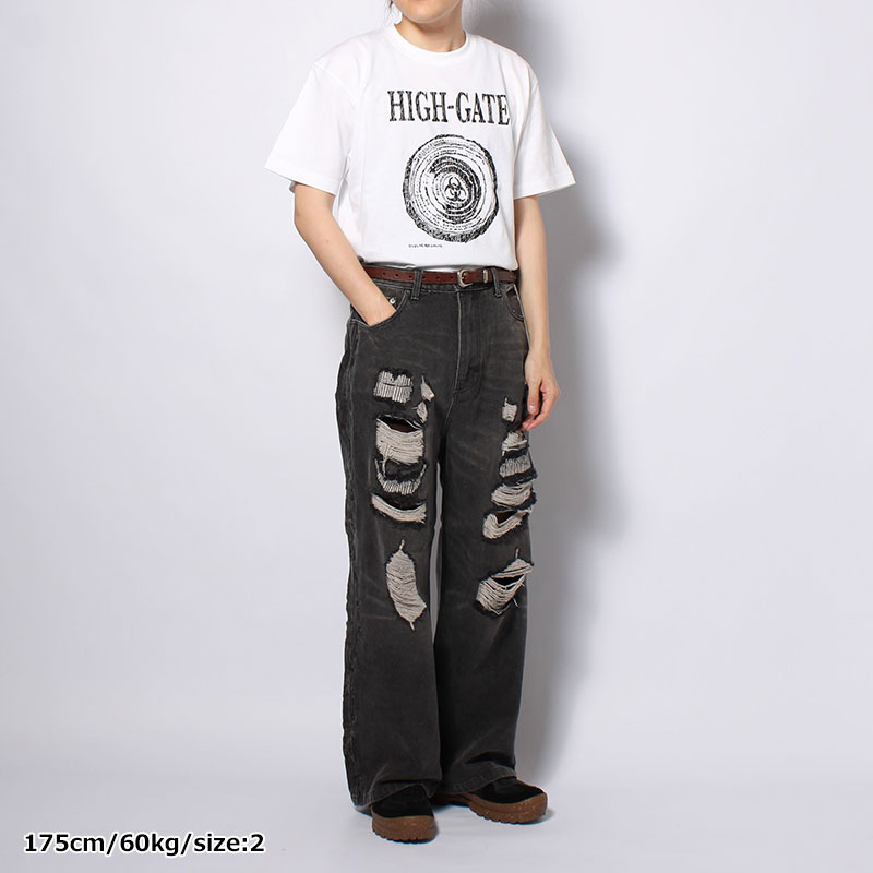 GRUNGE SHORT TEE -2.COLOR-