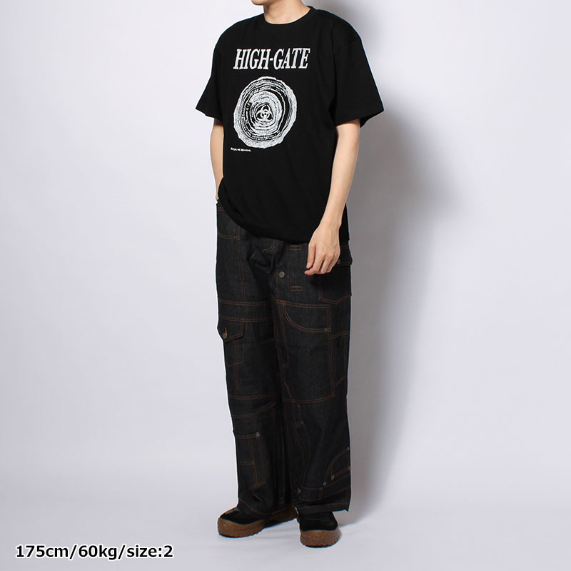 GRUNGE SHORT TEE -2.COLOR-