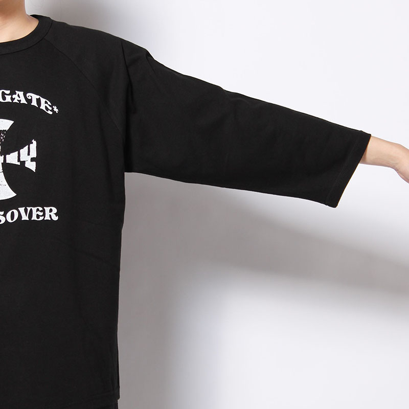 CROSS RAGLAN SLEEVES TEE -2.COLOR-