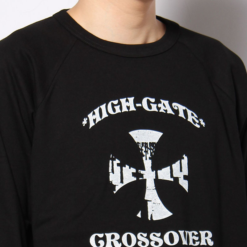 CROSS RAGLAN SLEEVES TEE -2.COLOR-