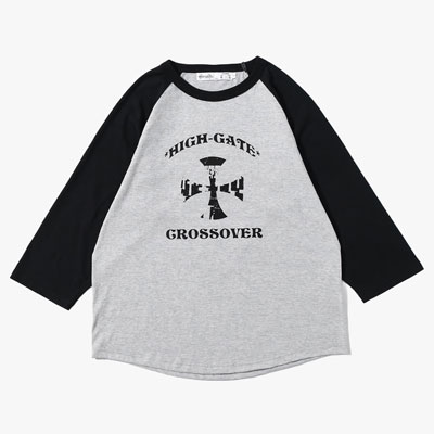 CROSS RAGLAN SLEEVES TEE -2.COLOR-