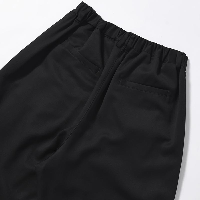 2TUCK WIDE EASY PANTS -BLACK-