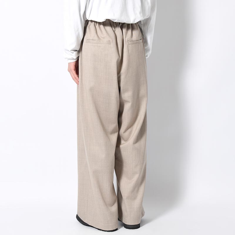 2TUCK WIDE EASY PANTS -GREIGE-