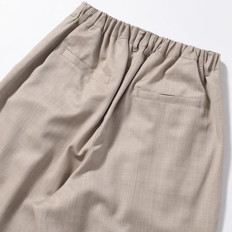 2TUCK WIDE EASY PANTS -GREIGE-