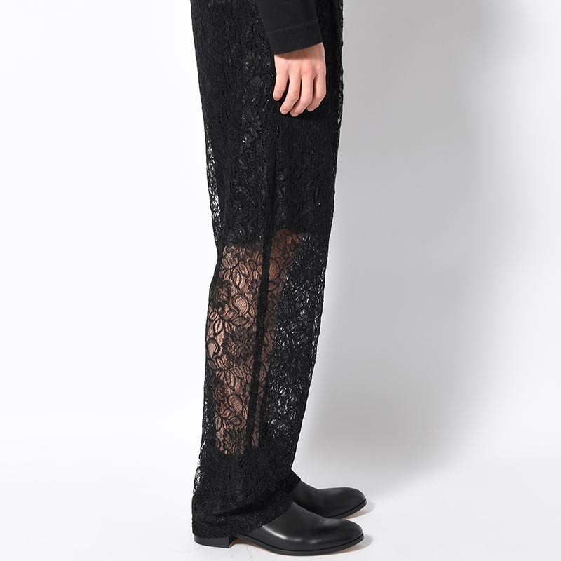 GLITTER LACE PANTS -BLACK-