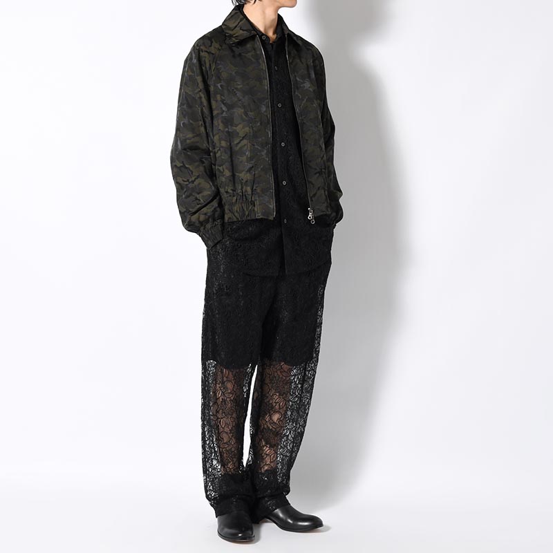 GLITTER LACE PANTS -BLACK-