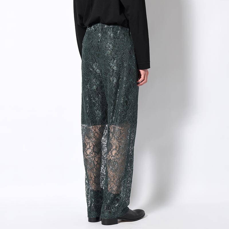 GLITTER LACE PANTS -GREEN-