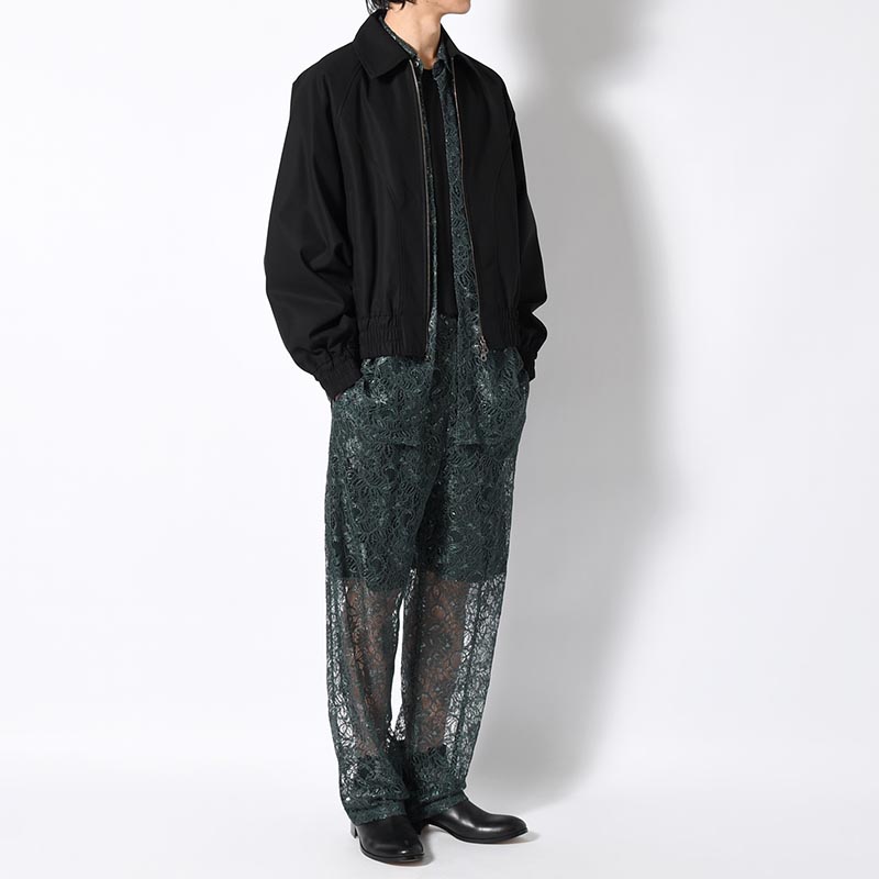 GLITTER LACE PANTS -GREEN-