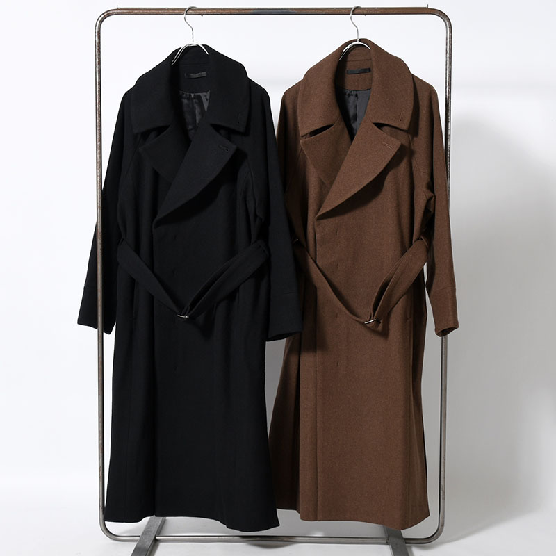 BELTED OVER COAT -2.COLOR-