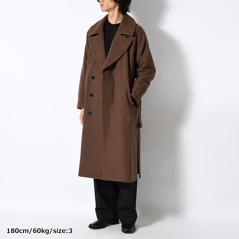 BELTED OVER COAT -2.COLOR-
