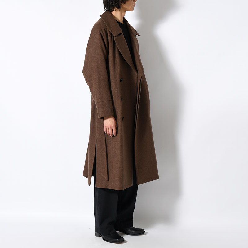 BELTED OVER COAT -2.COLOR-